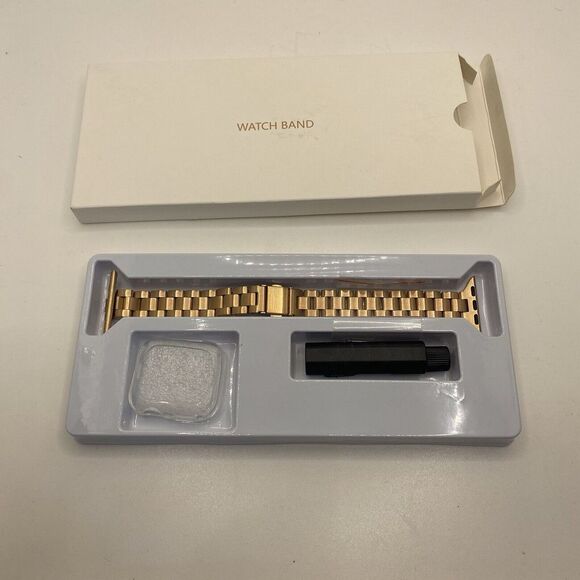 OMIU Thin Band Compatible with Apple Watch 40-49mm Stainless Steel Rose‎ Gold - Picture 1 of 5